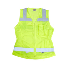 Load image into Gallery viewer, Xtreme Visibility XTREME VALUE WOMEN’S FITTED CLASS 2 ZIP VEST (YELLOW AND PINK)