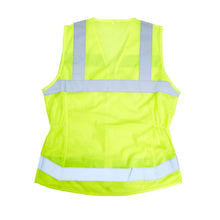 Load image into Gallery viewer, Xtreme Visibility XTREME VALUE WOMEN’S FITTED CLASS 2 ZIP VEST (YELLOW AND PINK)