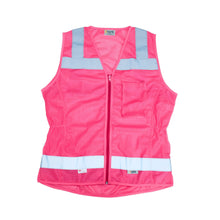 Load image into Gallery viewer, Xtreme Visibility XTREME VALUE WOMEN’S FITTED CLASS 2 ZIP VEST (YELLOW AND PINK)