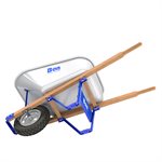 Load image into Gallery viewer, Bon Tool TRADE TOUGH™ STEEL TRAY WHEEL BARROW - 6 CU FT - WOOD HANDLE
