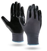 Load image into Gallery viewer, BLACK &amp; GRAY PALM DIPPED GLOVES
