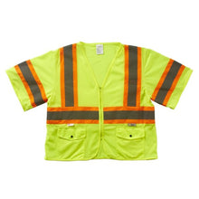 Load image into Gallery viewer, Xtreme Visibility Value DOT Contrast Zip Vest - YELLOW
