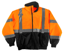 Load image into Gallery viewer, Xtreme Visibility XTREME BETTER BOMBER JACKET - ORANGE &amp; BLACK
