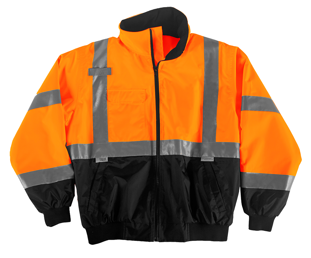 Xtreme Visibility XTREME BETTER BOMBER JACKET - ORANGE & BLACK