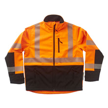 Load image into Gallery viewer, Xtreme Visibility Xtreme-Flex Soft Shell No Hood Jacket (Orange &amp; Yellow)
