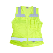 Load image into Gallery viewer, Xtreme Visibility XTREME VALUE WOMEN’S FITTED CLASS 2 ZIP VEST (YELLOW AND PINK)
